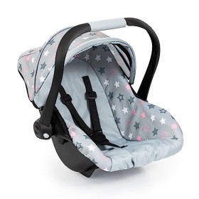 Accessoires pour Poupon, siège Auto Easy Go avec Ceinture, Convient pour Neo Vario Landau de poupées, Gris avec Couronne