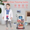 KalaDuck Kit Jouet Docteur pour Enfants 3-5, Jouet Chariot Médical pour Enfants avec Sons Simulés, Jeux de Rôle Docteur Enfan