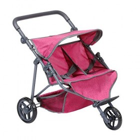 KNORRTOYS.COM- Poussette Double-Berry, 16731, Framboise, 64 x 48 x 55 cm