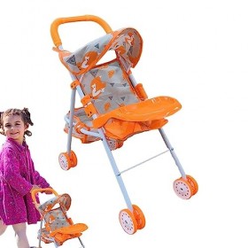 Poussette de poupée | Poussette de poupée adaptée aux pour poupées - Accessoires de poupée pour Fille à partir de 3 Ans Acces