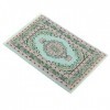 meubles de maison de poupées, tapis de tissu de tapis de broderie miniature - 1/12 accessoires et meubles de maison de poupée