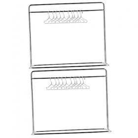 ifundom 2 Ensembles Mini Cintre Bébé Rack pour Vêtements Poupée Vêtements Rack Poupée Accessoires Poupée Vêtements Rack Bébé 