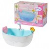 BABY Born Bath Baignoire 832691-Accessoires de Haute Qualité pour Poupées de 36 cm & 43 cm avec Effets Lumineux & Sonores-ave