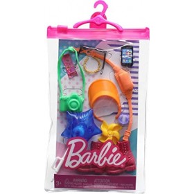 Barbie Lot daccessoires pour poupées Thème Parc dattractions - 11 Accessoires de Mode