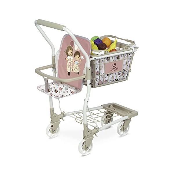 Sweet Supermarket Trolley avec Accessoires et Porte-bébé DeCuevas 52148