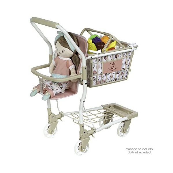 Sweet Supermarket Trolley avec Accessoires et Porte-bébé DeCuevas 52148