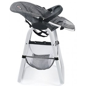 Bayer Chic 2000-Chaise Haute de poupée, 655-76, Couleur : Gris Jean
