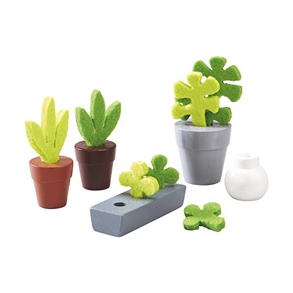 HABA- Little Friends Accessoires pour Maison de Poupée Fleurs et Plantes, 300501