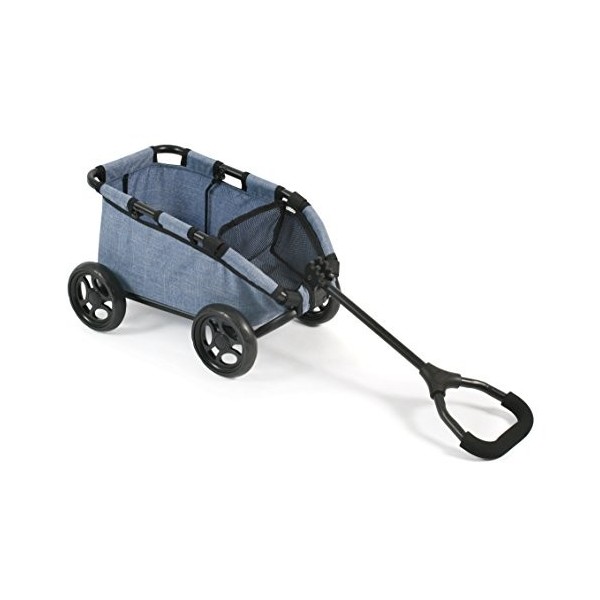 Bayer Chic 2000 660 50 - Chariot à Main pour poupées ou Ours en Peluche, Bleu Jeans 46 x 30 x 29 cm