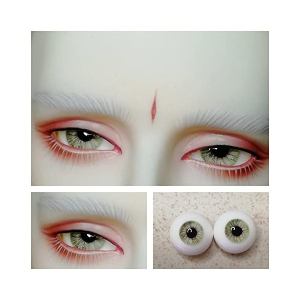 SFPY 1 Paire BJD Poupée Résine Yeux Fait Main Personnalisé Poupée Accessoires pour 1/3 1/4 1/6 BJD Doll DIY Réaliste Globes O