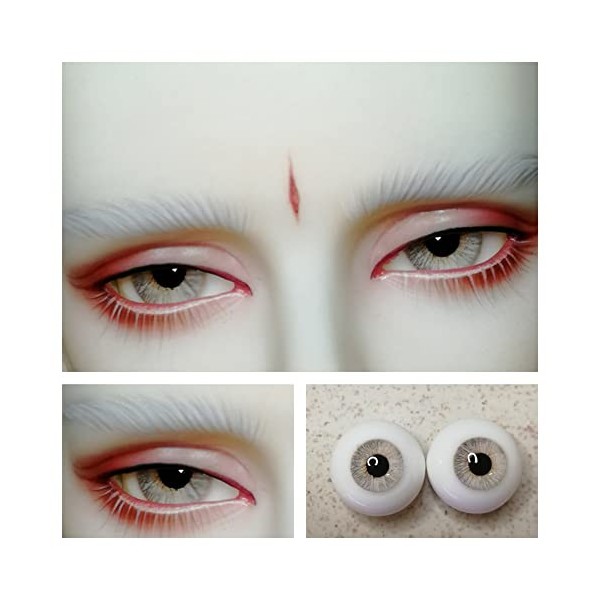 SFPY 1 Paire BJD Poupée Résine Yeux Fait Main Personnalisé Poupée Accessoires pour 1/3 1/4 1/6 BJD Doll DIY Réaliste Globes O