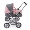 Bayer Chic 2000 555-15 Poussette pour poupée Smarty pour Enfants à partir de 2 Ans Mélange Gris/Rose