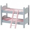 Olivias Little World Lit superposé poupée Poupon Polka Dots Princess 2 couchettes Bois TD-0095AG