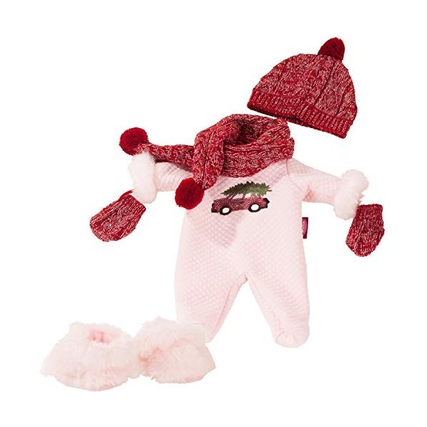 Götz 3402981 Ensemble Cosy Christmas - Set de vêtements pour poupées de T. S - Set de 6 vêtements et Accessoires pour poupons