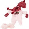 Götz 3402981 Ensemble Cosy Christmas - Set de vêtements pour poupées de T. S - Set de 6 vêtements et Accessoires pour poupons