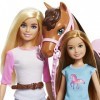 Barbie - et Stacie Sœurs à Cheval Jeu avec Cheval et Selle de 2, avec équitation, Jouet et Cadeau pour Enfants 3+ Ans, GXD65