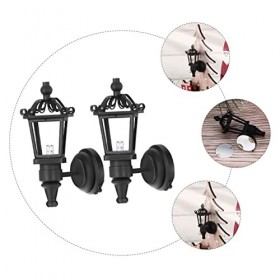 ifundom 2 Pièces Applique Bardeaux Lumières Miniatures pour Articles De Maison De Poupée Miniature Lampe Miniature Lampe De M