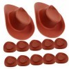 Vaguelly 120 Pcs Mini Chapeau Décorations De Gâteaux Décorations Mini Poupées Mini Accessoires De Décoration De Gâteau Mini D