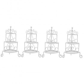 ibasenice 4 Pièces Support De Rangement en Fer Forgé Accessoires pour Plantes DIntérieur Supports pour Plantes Support DInt