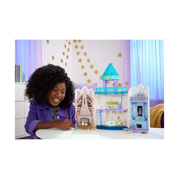 Disney Wish, Asha et la bonne étoile - Coffret Wish Château De Rosas Avec Mini-Poupées Articulées Roi Magnifico Et Asha, 5 Zo