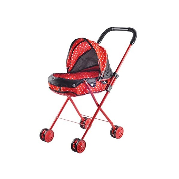 Moonyan Poussette pour poupée - Jeu rôle pour bébé Nouveau-né | Accessoires poupée | Poussette, balançoire, Chaise berçante, 