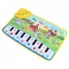 Tapis Musicaux pour bébé, Enfants éducation Précoce Portable Danse Musique Piano Clavier Tapis Animal Clavier Tapis de Jeu Co