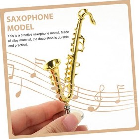 ibasenice 4 Pièces Accessoires pour Maison De Poupée Saxaboom Instrument De Musique Jouets Mini Saxophone Modèle Bureau Toppe
