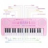 m zimoon Enfants Pianos Claviers, 37 Touches Électronique Musique Piano pour Enfants Portable Multifonctions Instruments de M