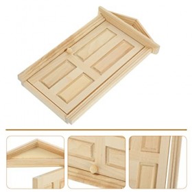 Porte de maison de poupée en bois 1 à 12 échelles, mini porte en bois, porte dentrée de maison de poupée à léchelle 1 à 12,