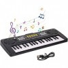 Shayson Clavier de Piano Enfants, 37 Touche Enfants Piano Clavier avec Câble USB Musical Instrument Pianos Numériques Portabl