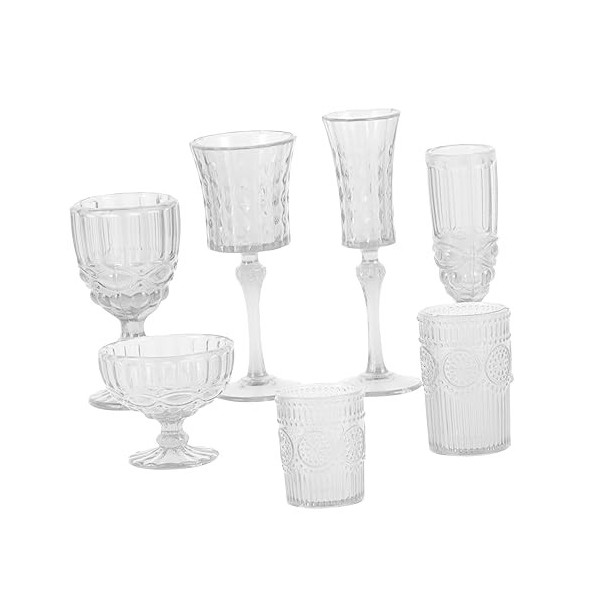 ifundom 28 Pcs Tasse deau Miniature Verres À Boire Tasses De Bière Verres À Cocktail Bols De Crème Glacée Miniatures De Mais