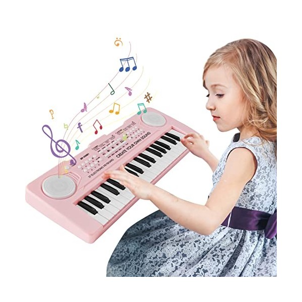 Piano Enfants 37 Touches, Multi-Function Musique Clavier, lectronique de  Piano Jouets avec Micr, ducatif Cadeau pour enfants