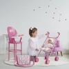 Peppa Pig Ensemble de jeu pour chambre denfant 4 pièces avec chaise haute, poussette Peppa Pig,Accessoires pour landaus, pou