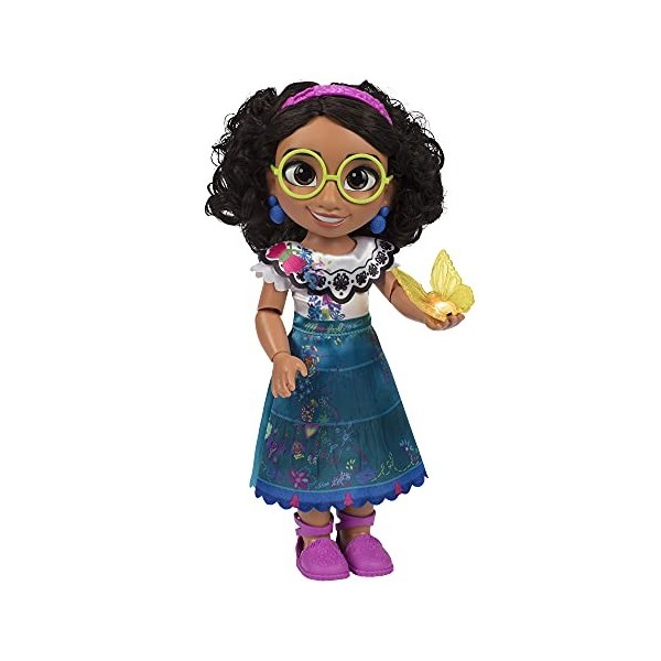 Disney Encanto avec poupée Mirabel, Mirabel Dit Plus de 15 Phrases et Chants inspirés du Film, Comprend Une poupée Mirabel, U