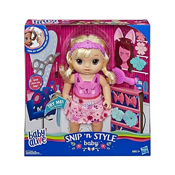 BABY ALIVE Coiffure Magique - Poupée Cheveux Blonds