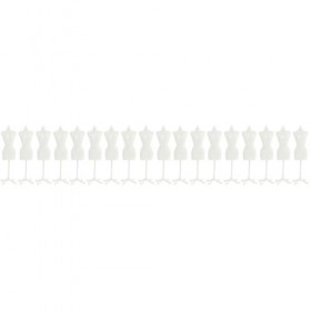 ibasenice 18 Pièces Support Corps Mannequin pour Vêtements Mini Porte-Vêtements Accessoires De Jeu Support De Jambe De Poupée