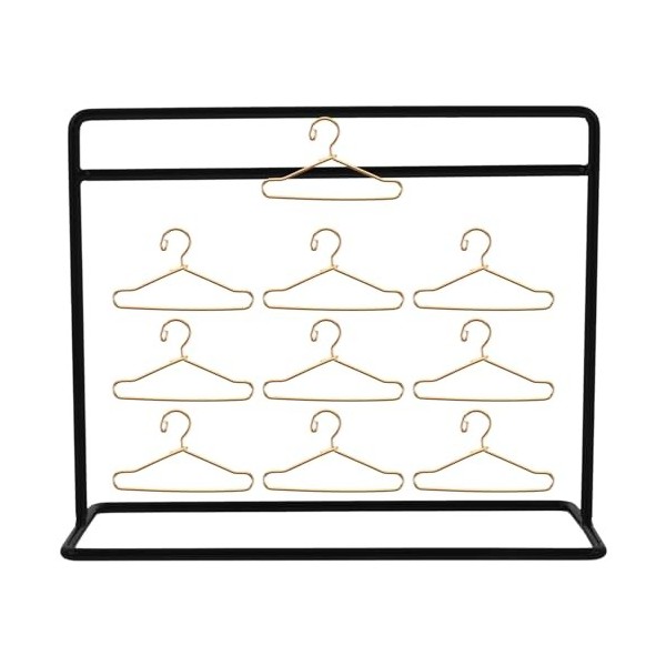 ifundom 4 Ensembles Mini Cintre Tiny House Hangers Petits Cintres Simulés Porte-Vêtements De Poupée Mini Porte-Vêtements Acce