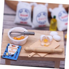 ibasenice 5 Ensembles De Jouets De Maison De Poupée Accessoires De Poupée De Cuisson De Nourriture Miniature Mini Planche À D