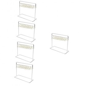 Totority 5 Ensembles Mini Cintre Bureau Décor pour Femmes Bureau Porte-Robe en Métal Accessoires De Vêtements De Poupée Cintr
