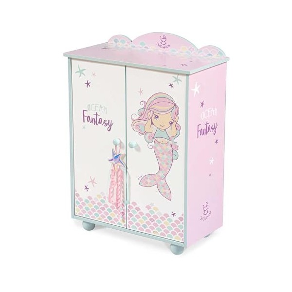 DE CUEVAS TOYS- Armoire de Poupée en Bois Ocean Fantasy DeCuevas Toys 55241, Multicolor, Petit