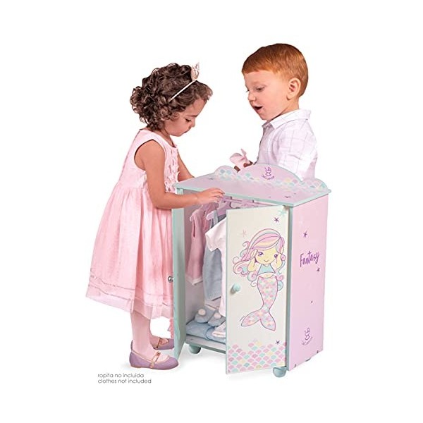 DE CUEVAS TOYS- Armoire de Poupée en Bois Ocean Fantasy DeCuevas Toys 55241, Multicolor, Petit