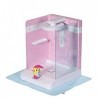 BABY born Bath Walk-In Shower for 43cm Dolls - Easy for Small Hands, Creative Play Promotes Empathy & Social Skills - For Tod