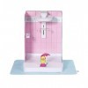 BABY born Bath Walk-In Shower for 43cm Dolls - Easy for Small Hands, Creative Play Promotes Empathy & Social Skills - For Tod