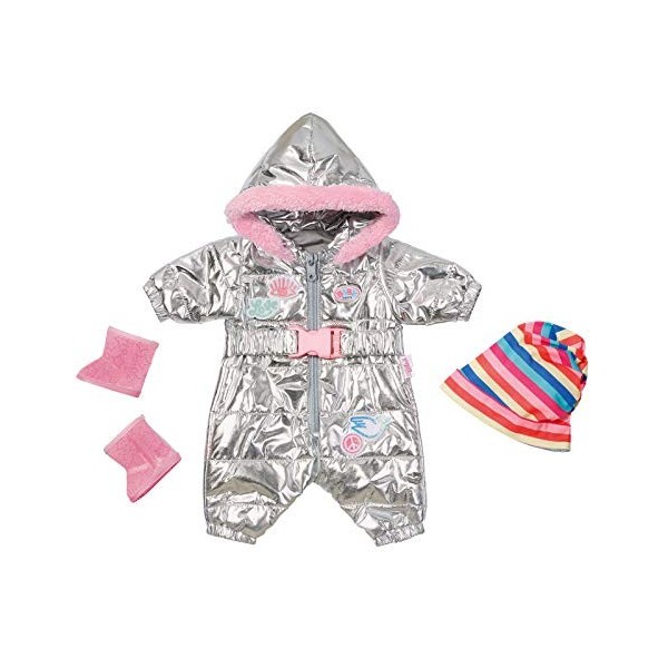 BABY born Vêtements de Poupée - Vêtements de designer avec Accessoires de Mode -Combinaison de Neige deluxe