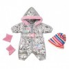 BABY born Vêtements de Poupée - Vêtements de designer avec Accessoires de Mode -Combinaison de Neige deluxe