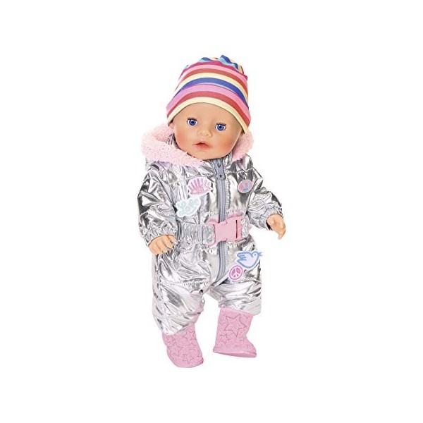 BABY born Vêtements de Poupée - Vêtements de designer avec Accessoires de Mode -Combinaison de Neige deluxe