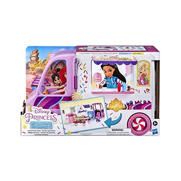 Disney Princesses - Le Camion de Glaces pour Poupees Tendance Comfy Squad, Ivoire