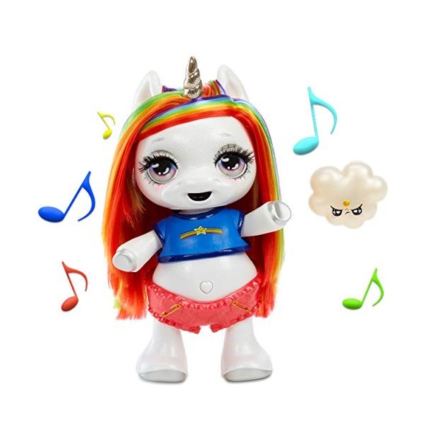 Poopsie Dancing Unicorn Rainbow Brightstar - Poupée Licorne dansante et chantante - Figurine pour enfant fonctionnant avec de