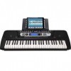 Clavier de piano 54 touches RockJam avec alimentation, support de partition, autocollants pour notes de piano et leçons Simpl