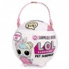 L.O.L. Surprise, Pet Surprise - Mega boule 15 Surprises dont 1 Pets géant 16cm, 2 Pets 6cm, Fonctions tirelire ou sac à dos, 